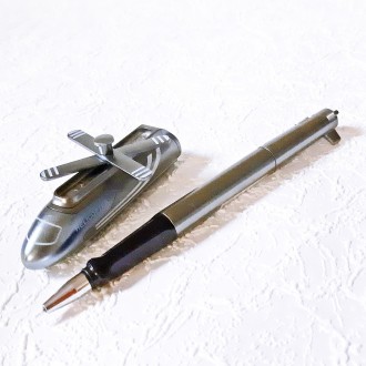 Ручка 3в1 гелева ГЕЛІКОПТЕР Фіолетовий з ліхтариком синя паста 0.5мм арт.A-21-5
. . фото 7