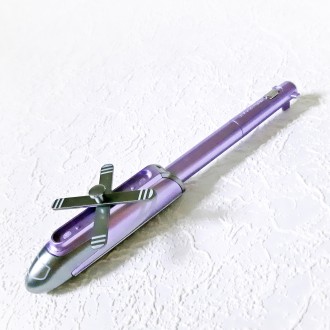 Ручка 3в1 гелева ГЕЛІКОПТЕР Фіолетовий з ліхтариком синя паста 0.5мм арт.A-21-5
. . фото 3