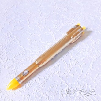 Ручка 3в1 гелева Ракета золота з ліхтариком синя паста 0.38мм арт.BP-9388-2
Відм. . фото 1