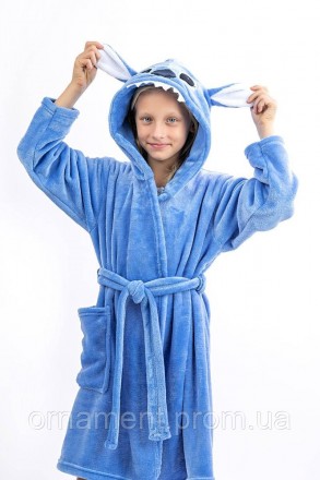 
Халат теплий для дітей і підлітків, лазневий халат на хлопчика та дівчинку з ка. . фото 8