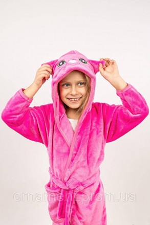 
Халат теплий дитячий, лазневий халат на дівчинку з капюшоном 
Розмір від 92 до . . фото 5