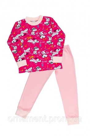 Тепла дитяча піжама, складається з кофти з довгим рукавом на манжетах і штанів н. . фото 4