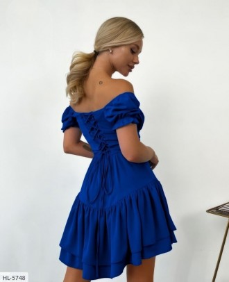 Платье HL-9496
Ткань: софт
Цвет: марсал, малина, электрик
Платье со шнуровкой по. . фото 8