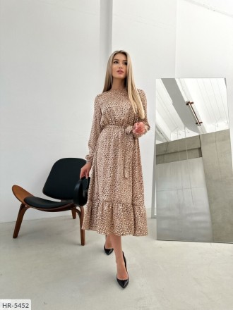 Платье HR-5452
Ткань: арманский шелк
Цвет: бежевый, красный, фрез
Талия на резин. . фото 2