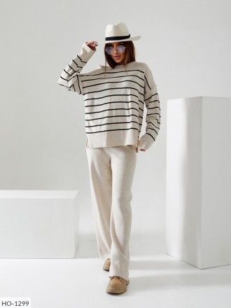Прогулочный костюм HO-1296
Костюм (свитер + брюки) в стиле оверсайз.
Производите. . фото 6