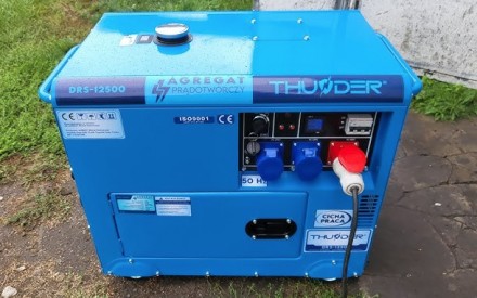
THUNDER DRS-12500 - це дизельний генератор, який ідеально підходить для надійно. . фото 2
