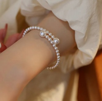 Ніжний браслет із перлинами — це вишуканий аксесуар, який підкреслить вашу жіноч. . фото 5