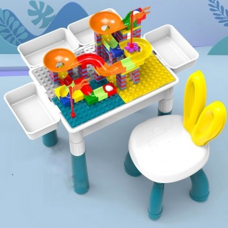 Багатофункціональний дитячий стіл 6в1 для конструювання.
Стіл конструктор можна . . фото 3
