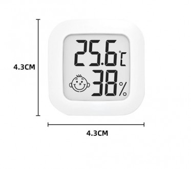 Термометр, гигрометр мини цифровой с LED дисплеем градусник, влагомер
Цифровой т. . фото 6