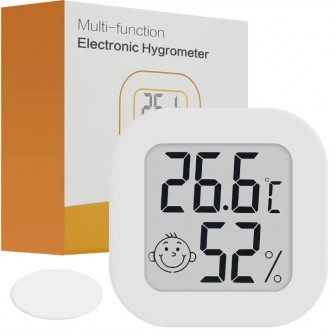 Термометр, гигрометр мини цифровой с LED дисплеем градусник, влагомер
Цифровой т. . фото 2