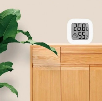Термометр, гигрометр мини цифровой с LED дисплеем градусник, влагомер
Цифровой т. . фото 9