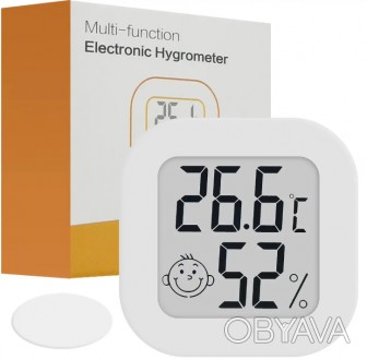 Термометр, гигрометр мини цифровой с LED дисплеем градусник, влагомер
Цифровой т. . фото 1