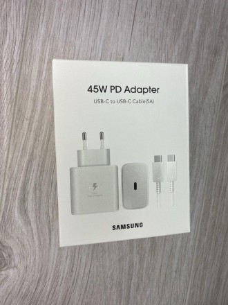 
Зарядний пристрій для Samsung 45W PD EP-TA845XBEGRU
EP-TA845
За допомогою заряд. . фото 6