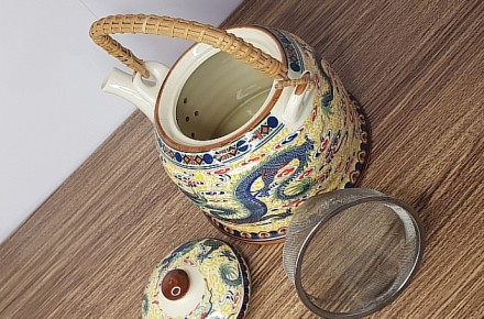 Замечательный заварной чайник из китайского фарфора! Прекрасное состояние, без с. . фото 5