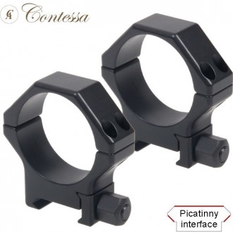 Стальные кольца Contessa 34 мм, низкие
Стальные кольца Contessa 34 мм, низкие - . . фото 2