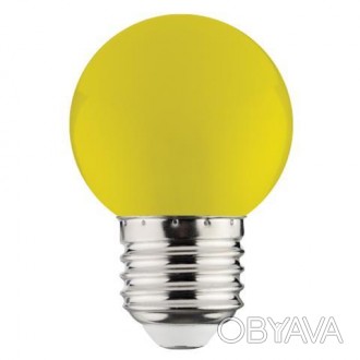 Лампа Діодна "RAINBOW" 1W E27 A45 (жовта). . фото 1