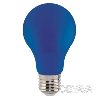 Лампа Діодна "SPECTRA" 3W E27 A60 (синя). . фото 1