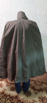 Офицерская плащ-накидка (без рукавов), с капюшоном (времен СССР). Швы проклеены.. . фото 5