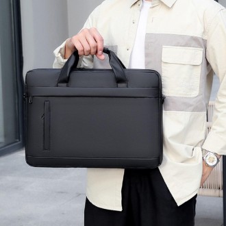 
	Мужская тканевая сумка для ноутбука Confident ANT02-9011A изготовлена из текст. . фото 4