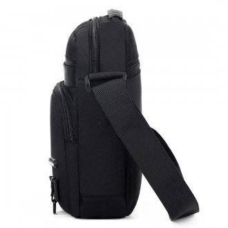 
	Мужская сумка через плечо Confident AT09-23910A из прочного текстиля в черном . . фото 11