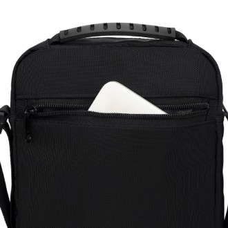 
	Мужская сумка через плечо Confident AT09-23910A из прочного текстиля в черном . . фото 8