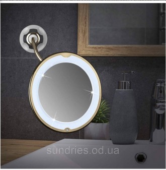 
Дзеркало для ванної кімнати GNTM LED Kosmetikspiegel Saugnapf 5x Vergrerung Sch. . фото 4