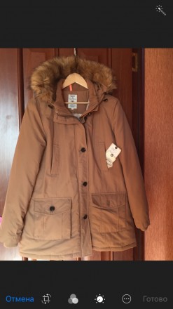 Куртка парка женская зимняя тёплая и удобная. Утеплитель пух-перо. Цвет светлый . . фото 6