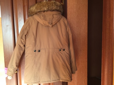 Куртка парка женская зимняя тёплая и удобная. Утеплитель пух-перо. Цвет светлый . . фото 3