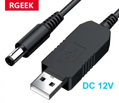 USB-кабель для підвищення потужності зарядки від 5 до 12 В.
Специфікація:
Вхід. . фото 2
