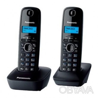 
DECT PANASONIC KX-TG1612UAH Black Grey - это недорогой беспроводной телефон, ко. . фото 1