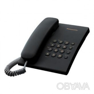 
PANASONIC KX-TS2350UAB - классическая модель проводного стационарного телефона.. . фото 1