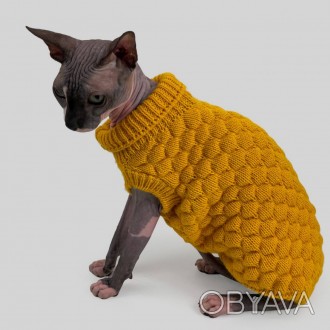 Светр для Котів та Кішок В'язаний Соти
в'язаний светр, склад пряжі 40% бавовна, . . фото 1