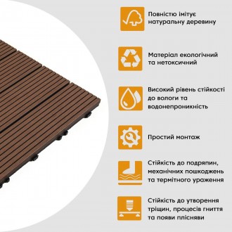 
 Деревно-полімерна композитна плитка є інноваційним матеріалом, який складаєтьс. . фото 5