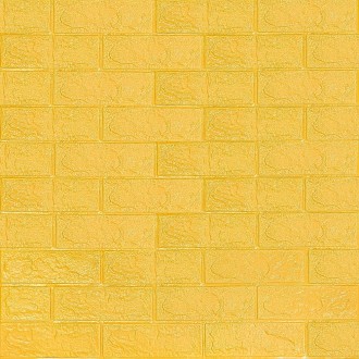 
 Самоклеюча декоративна 3D панель жовта цегла 700x770x3мм (010-3) Декоративні 3. . фото 2