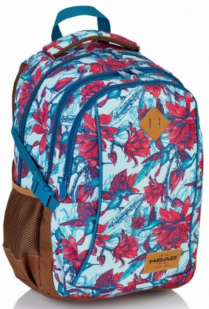 
 Опис Соковита яскрава забарвлення рюкзака - квітковий принт. Виготовлений з ви. . фото 2
