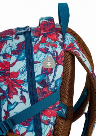 
 Опис Соковита яскрава забарвлення рюкзака - квітковий принт. Виготовлений з ви. . фото 4