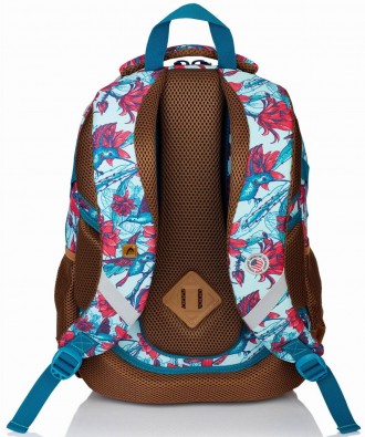 
 Опис Соковита яскрава забарвлення рюкзака - квітковий принт. Виготовлений з ви. . фото 3