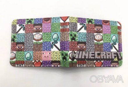 Кошелек по мотивам гри Майнкрафт (Minecraft) 
Размеры: 15 * 10 см
Бумажник в сти. . фото 1