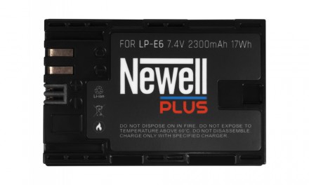 Батарея NEWELL Plus LP-E6 для Canon 5DІІ,ІІІ,IV,6D,6DII,7DII (LP-E6+)
Newell Plu. . фото 2