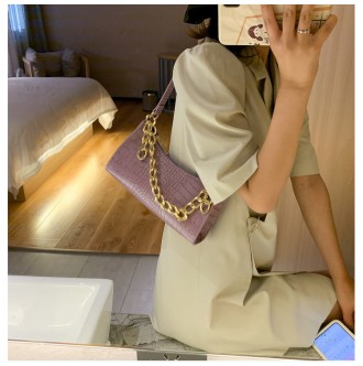 Колір - фіолетовий 
Заміри сумки 10 см*22,5 см
Ширина дна 5 см
Довжина ручки 41 . . фото 5
