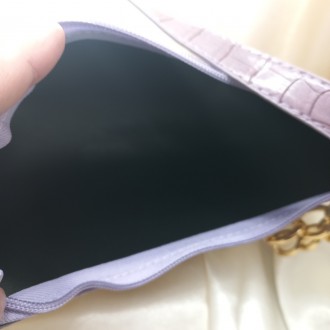 Колір - фіолетовий 
Заміри сумки 10 см*22,5 см
Ширина дна 5 см
Довжина ручки 41 . . фото 6