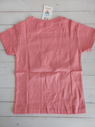 Яскрава дитяча футболка
Матеріал – котон, поліестер
Колір - рожевий
Розмір – L, . . фото 3