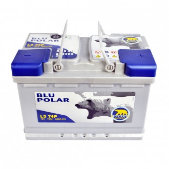 BAREN Blu polar 74Аh 680А R+ (L3). . фото 3