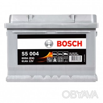 BOSCH (S50 040) (LB2) 61Ah 600A R+ (h=175). . фото 1
