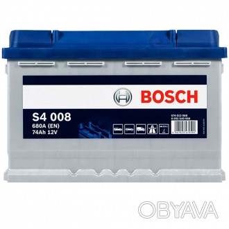 BOSCH (S40 080) (L3) 74Ah 680A R+. . фото 1