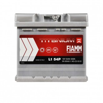 FIAMM Titanium Pro 54Аh 520А R+ (L1). . фото 2
