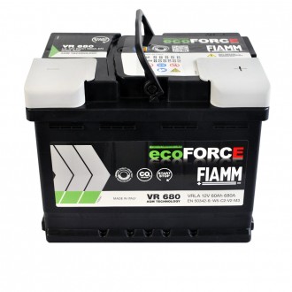 FIAMM Ecoforce AGM 60Аh 680А R+ (VR680) (L2). . фото 3