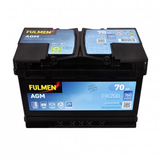 FULMEN (FK700) Start-Stop AGM (L3) 70Ah 760A R+. . фото 4