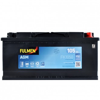 FULMEN (FK1050) Start-Stop AGM (L6) 105Ah 950A R+. . фото 2