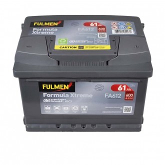 FULMEN (FA612) Formula Xtreme (LB2) 61Ah 600A R+ (h=175). . фото 3